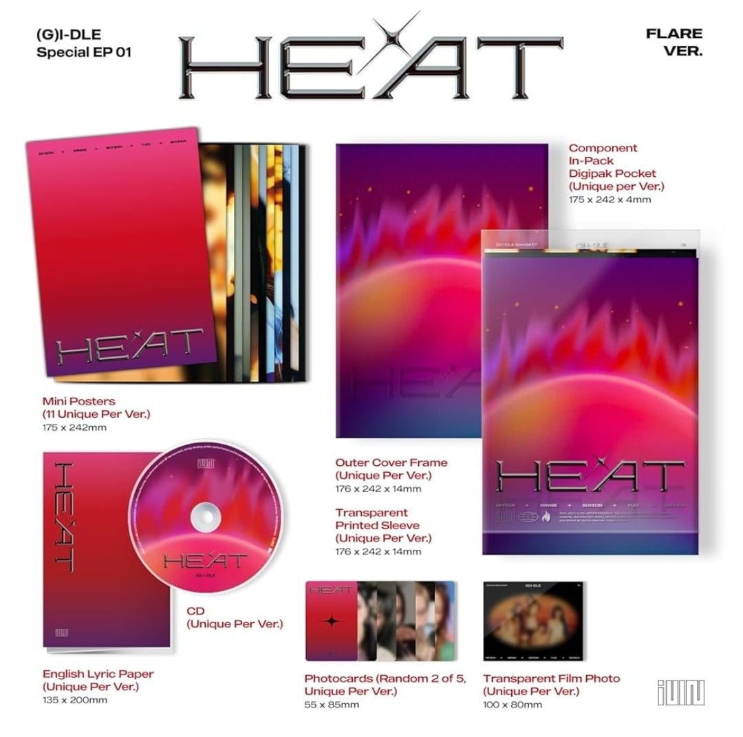 I-DLE - HEAT FLARE ver. Target Exclusive