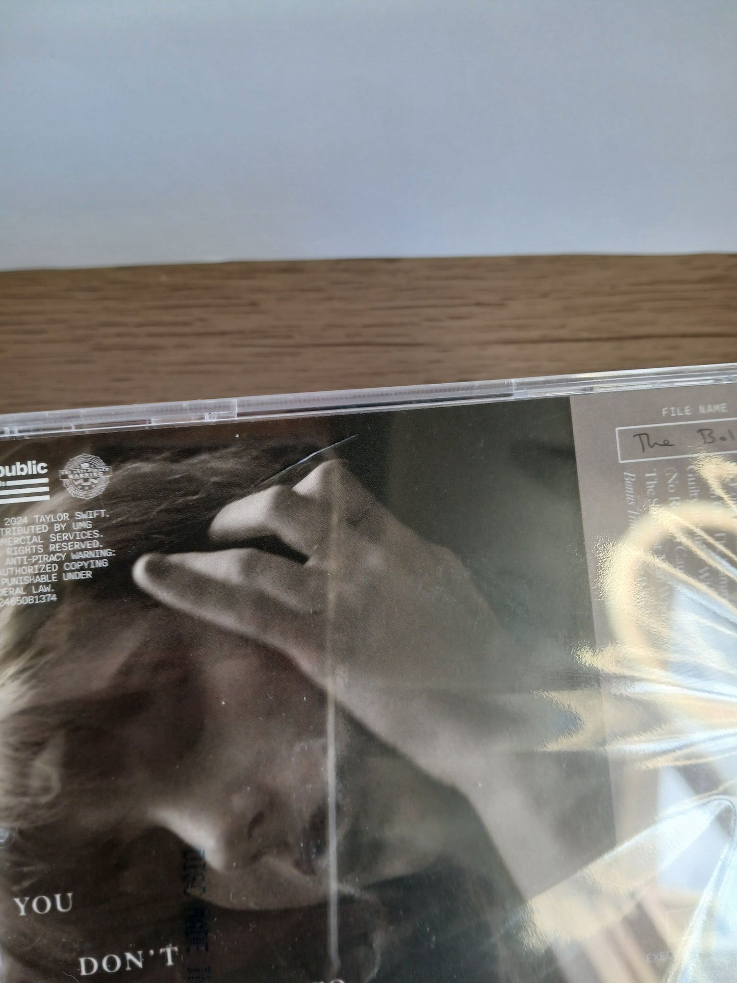 TAYLOR SWIFT - The Tortured Poets Department CD THE BOLTER