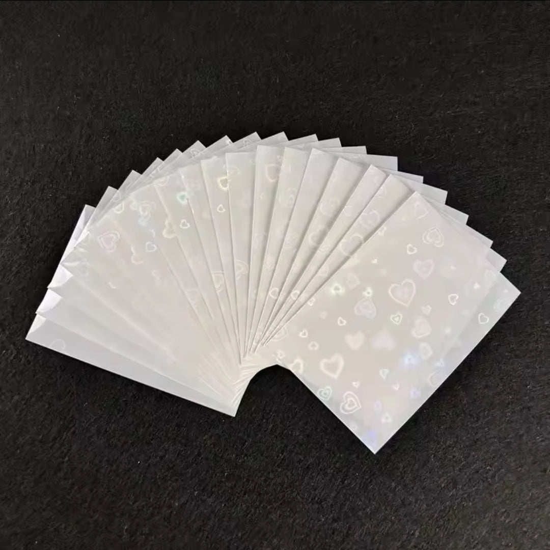 Paquete Penny Sleeves Corazones Holográficos