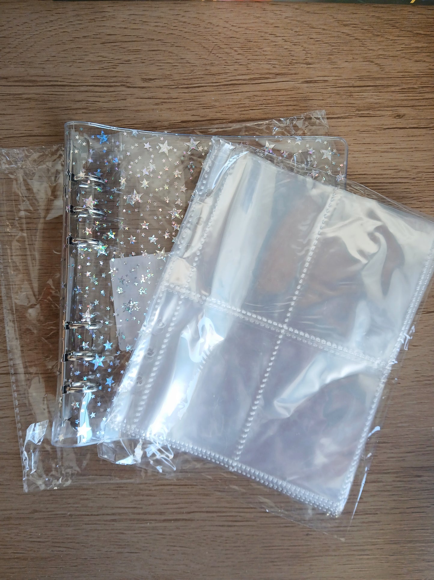 BINDER A5 - Transparente Estrellas Holo