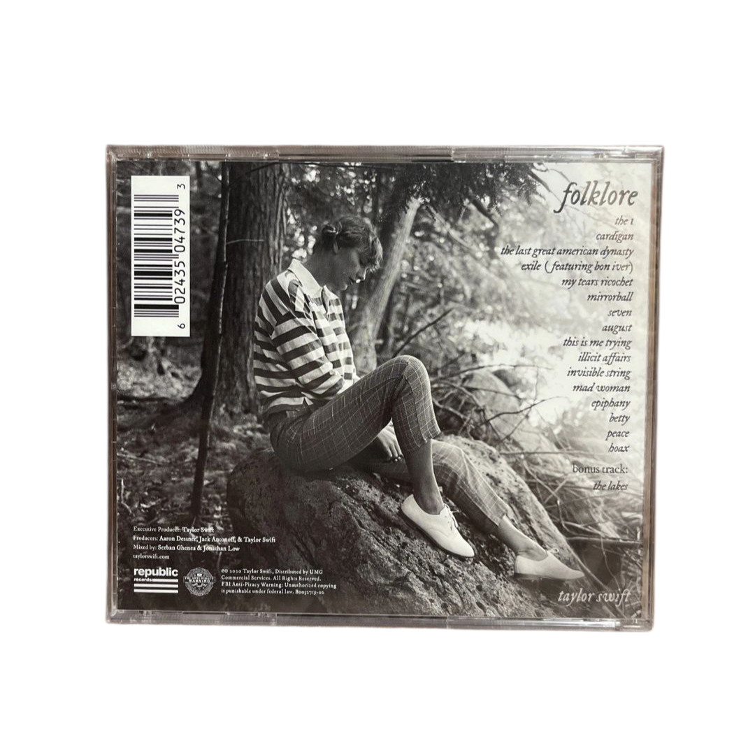TAYLOR SWIFT - Folklore CD Misprint Error cover