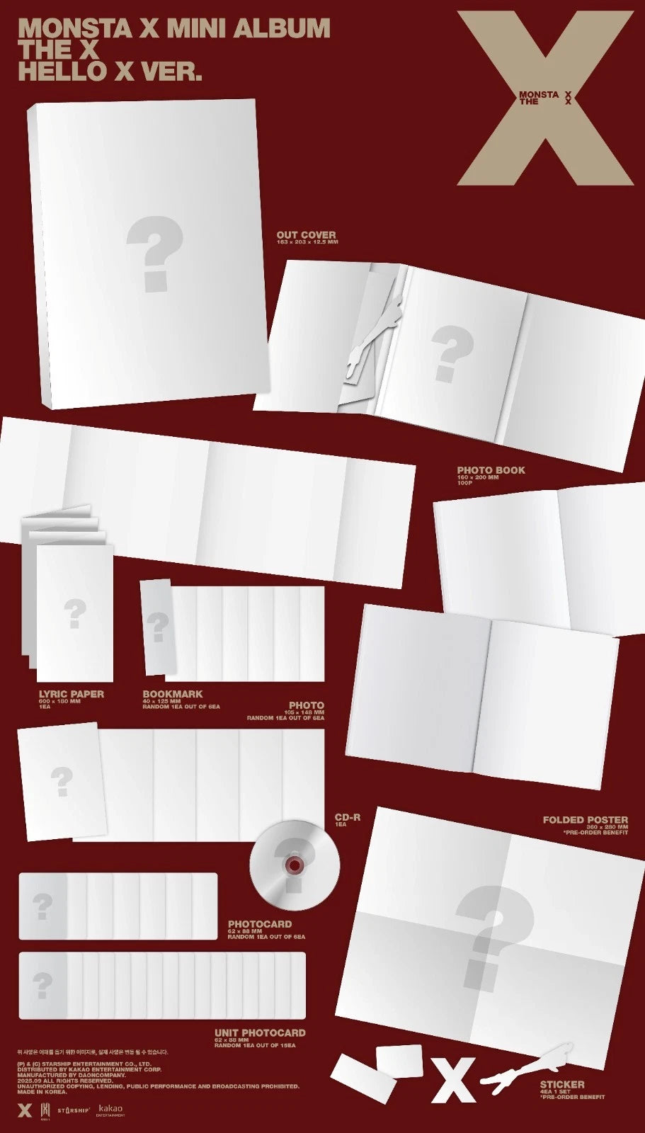 MONSTA X - THE X (13th Mini Album)