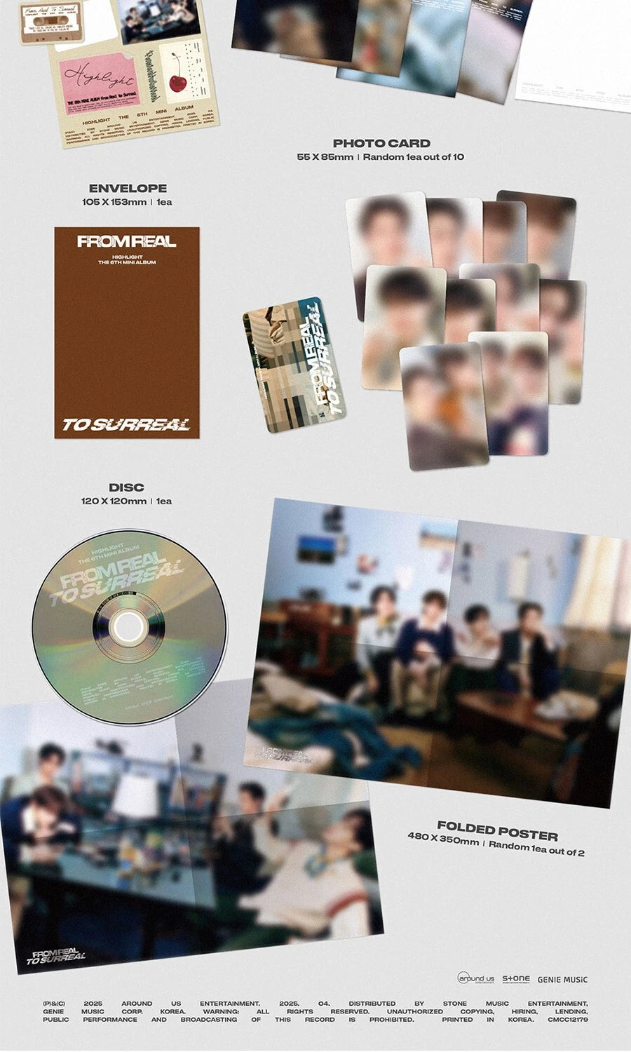 HIGHLIGHT - FROM REAL TO SURREAL (6th Mini Album) PHOTOBOOK