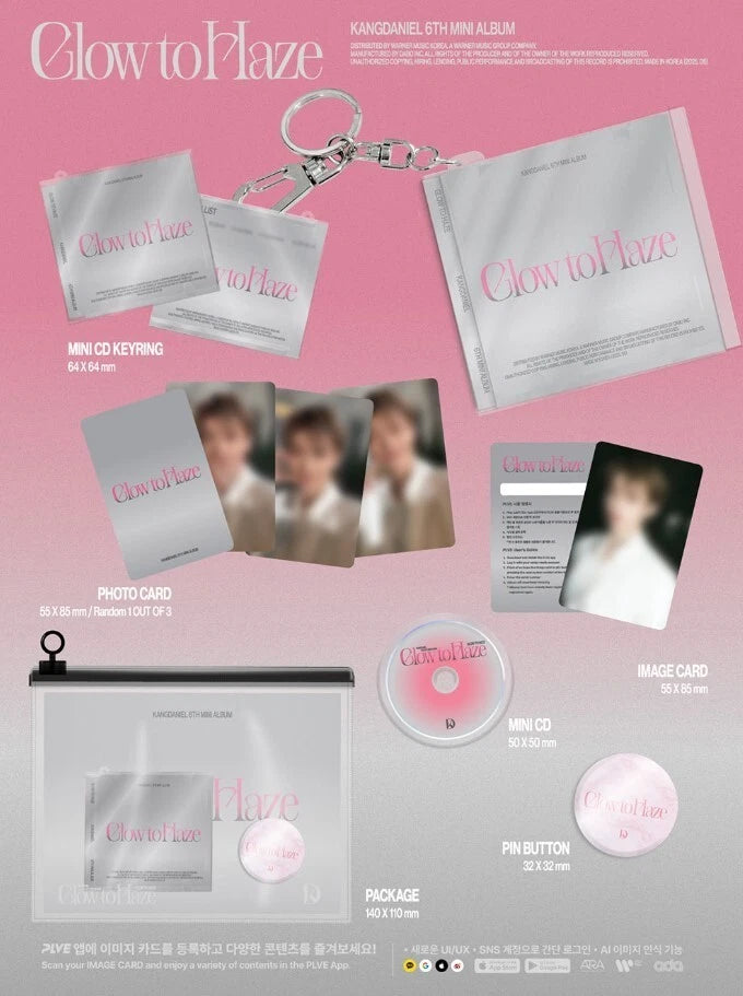 KANG DANIEL - GLOW TO HAZE (6th Mini Album) KEYRING Version