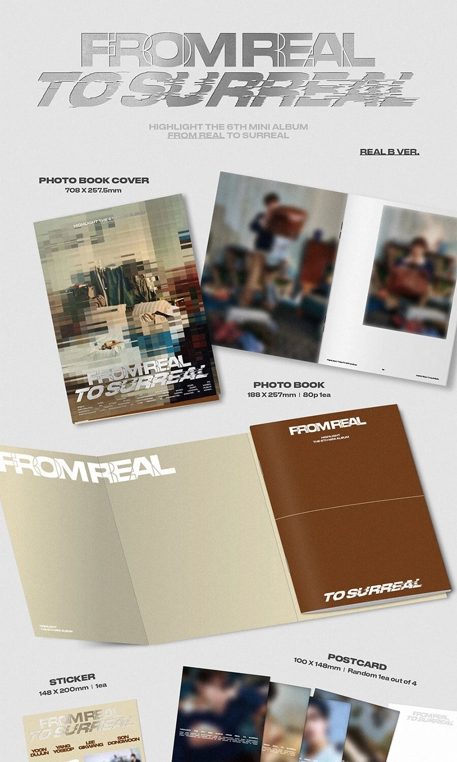 HIGHLIGHT - FROM REAL TO SURREAL (6th Mini Album) PHOTOBOOK