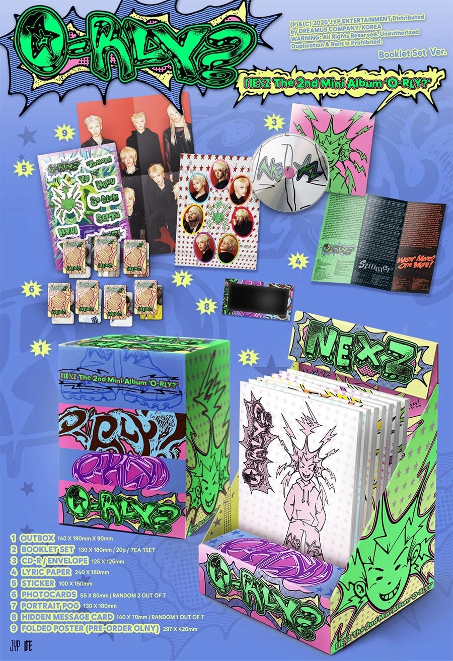 NEXZ - O-RLY? (2nd Mini Album) Special Edition BOOKLET SET