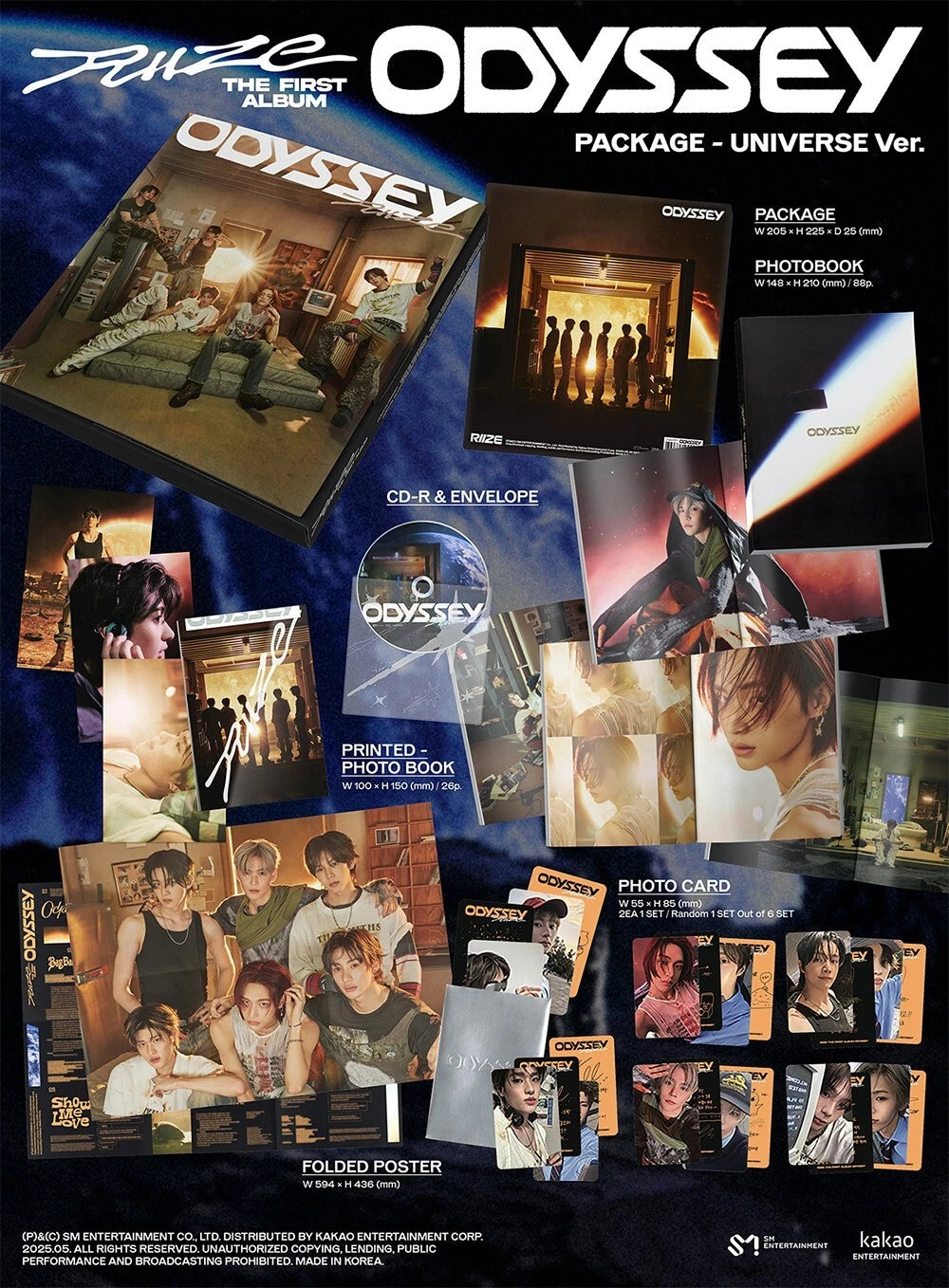 RIIZE - ODYSSEY (1st Album) PACKAGE