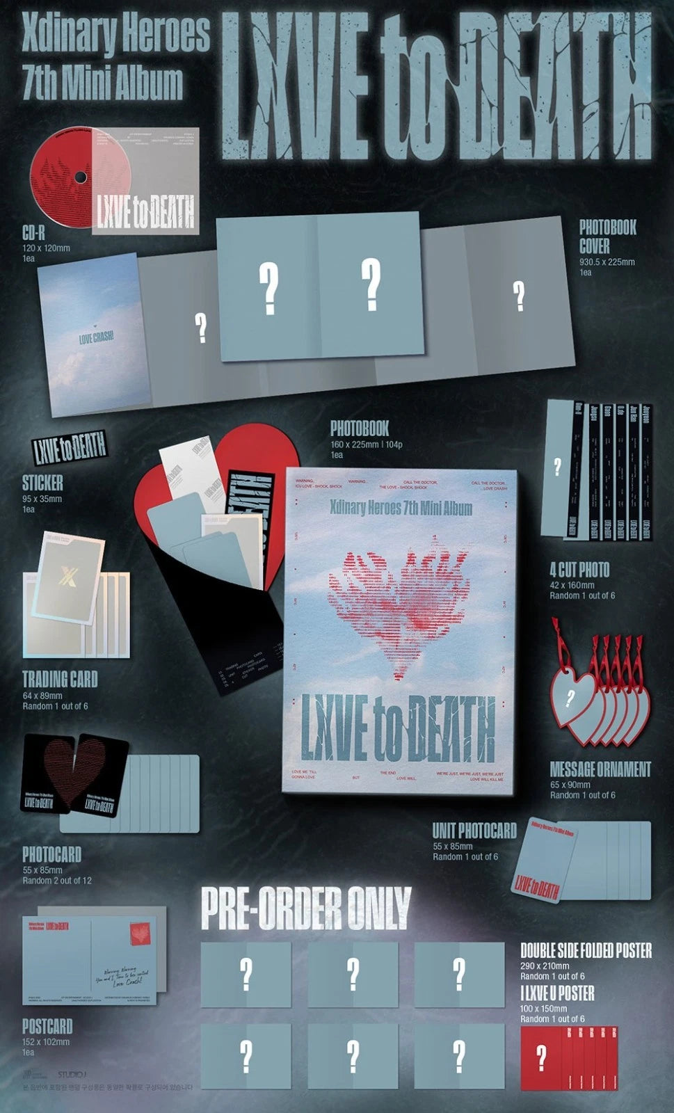 [PRE-ORDEN] XDINARY HEROES - LXVE TO DEATH (7th Mini Album)