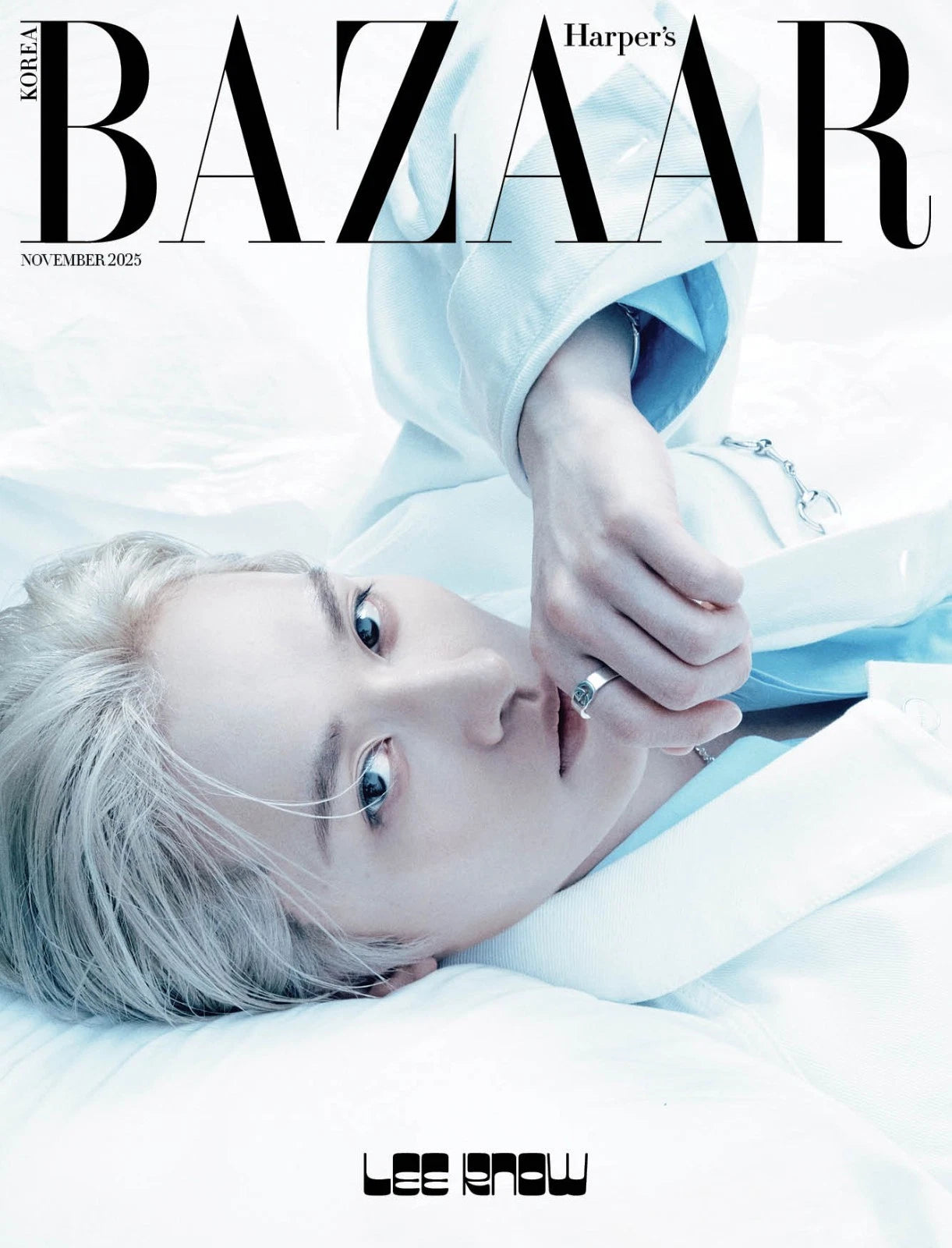 [PRE-ORDEN] STRAY KIDS LEE KNOW Cover BAZAAR Korea Noviembre 2025 + Poster