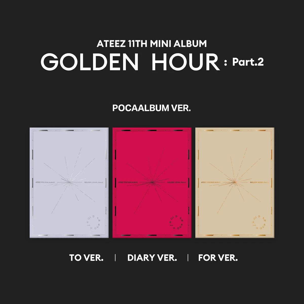 ATEEZ - GOLDEN HOUR : PART.2 (11th EP Album) POCAALBUM