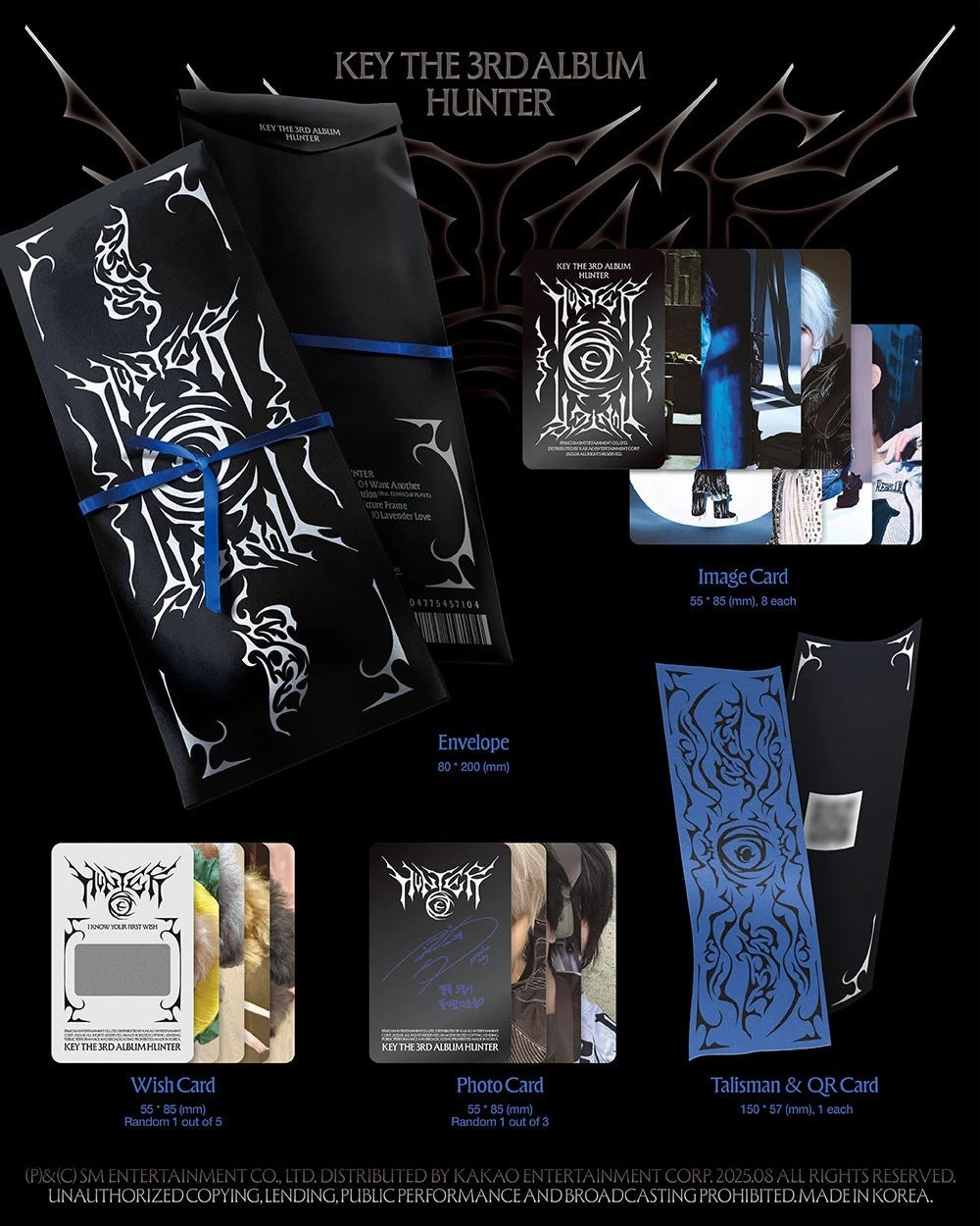 KEY (SHINEE) - HUNTER (3rd Album) QR TALISMAN Version
