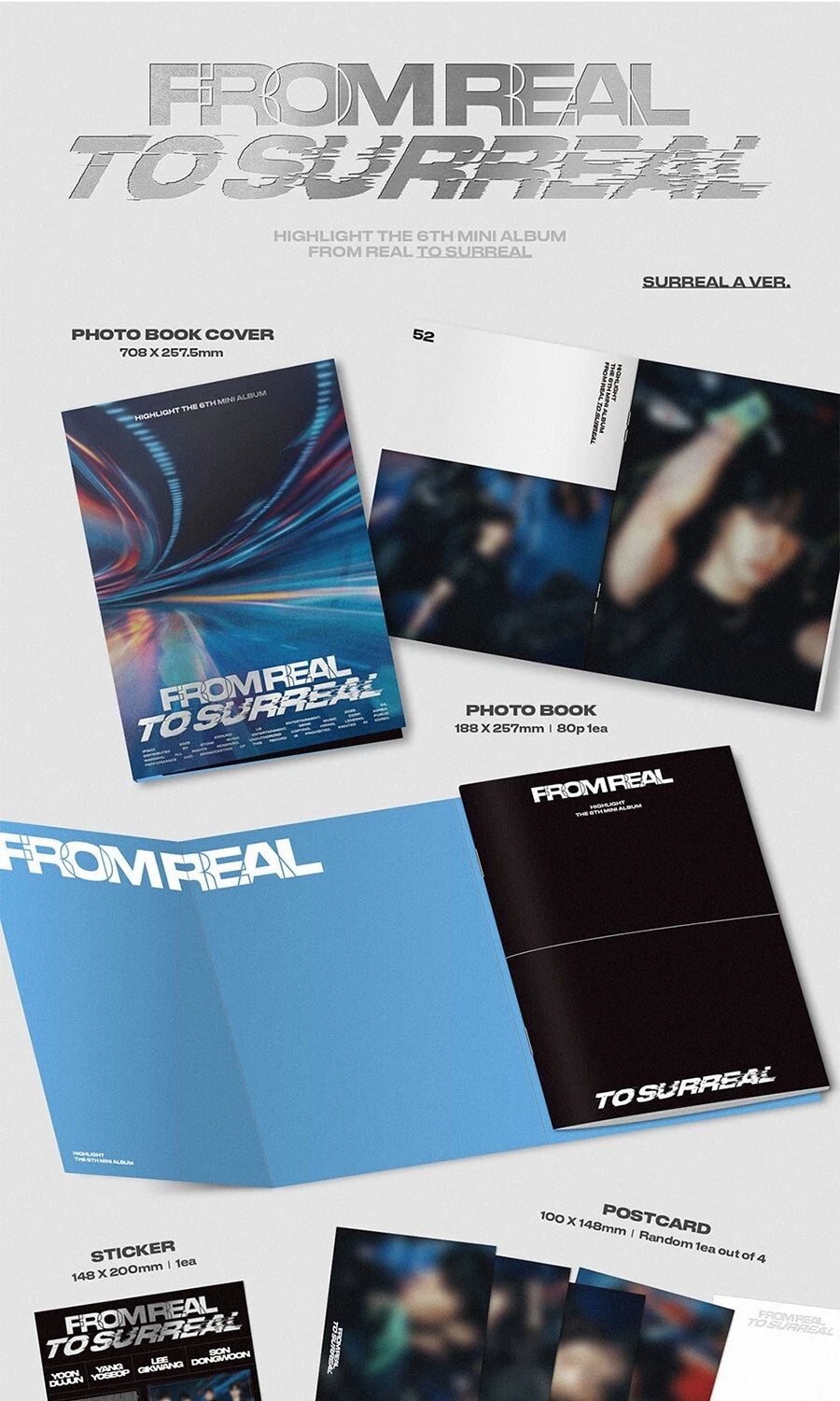 HIGHLIGHT - FROM REAL TO SURREAL (6th Mini Album) PHOTOBOOK