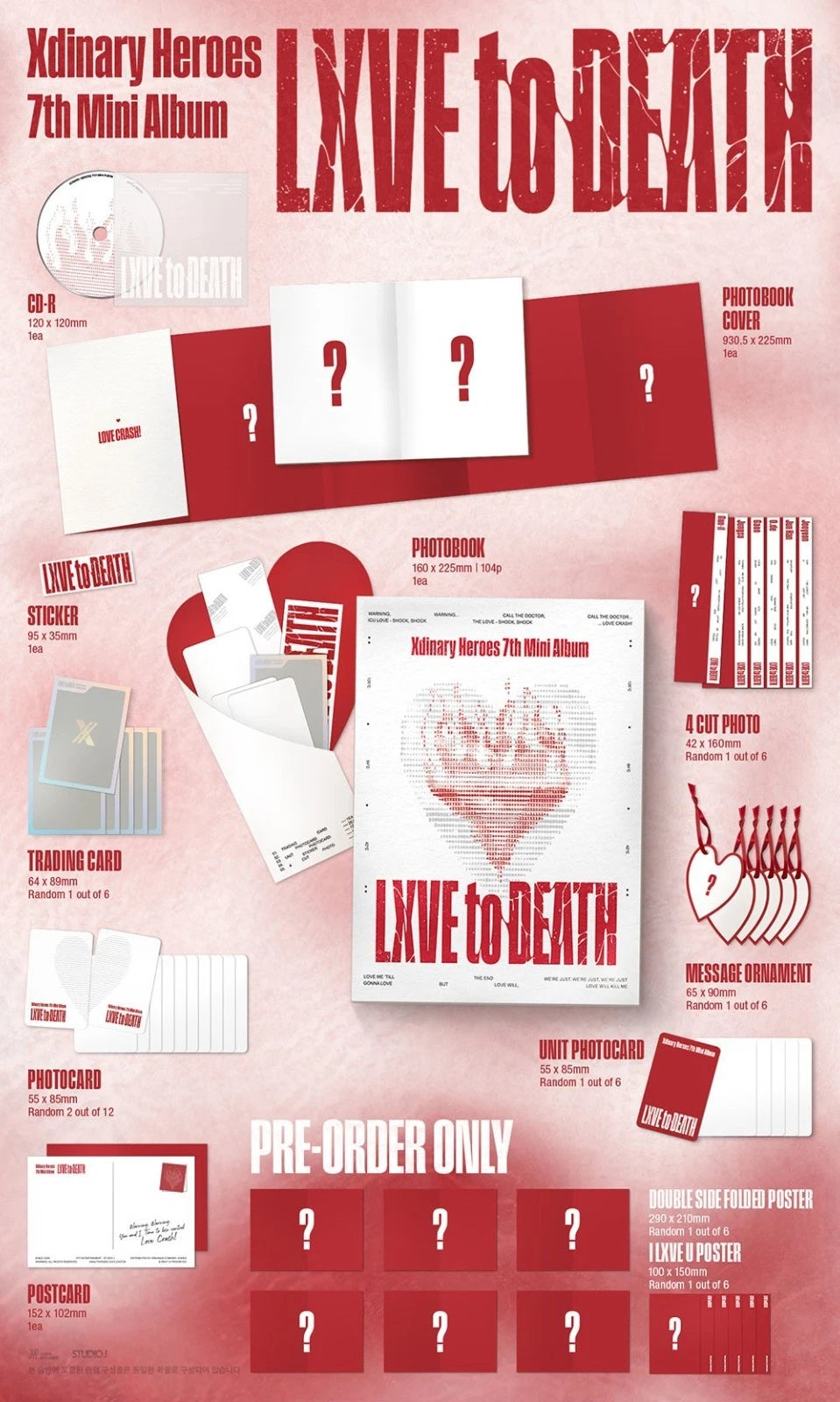 [PRE-ORDEN] XDINARY HEROES - LXVE TO DEATH (7th Mini Album)