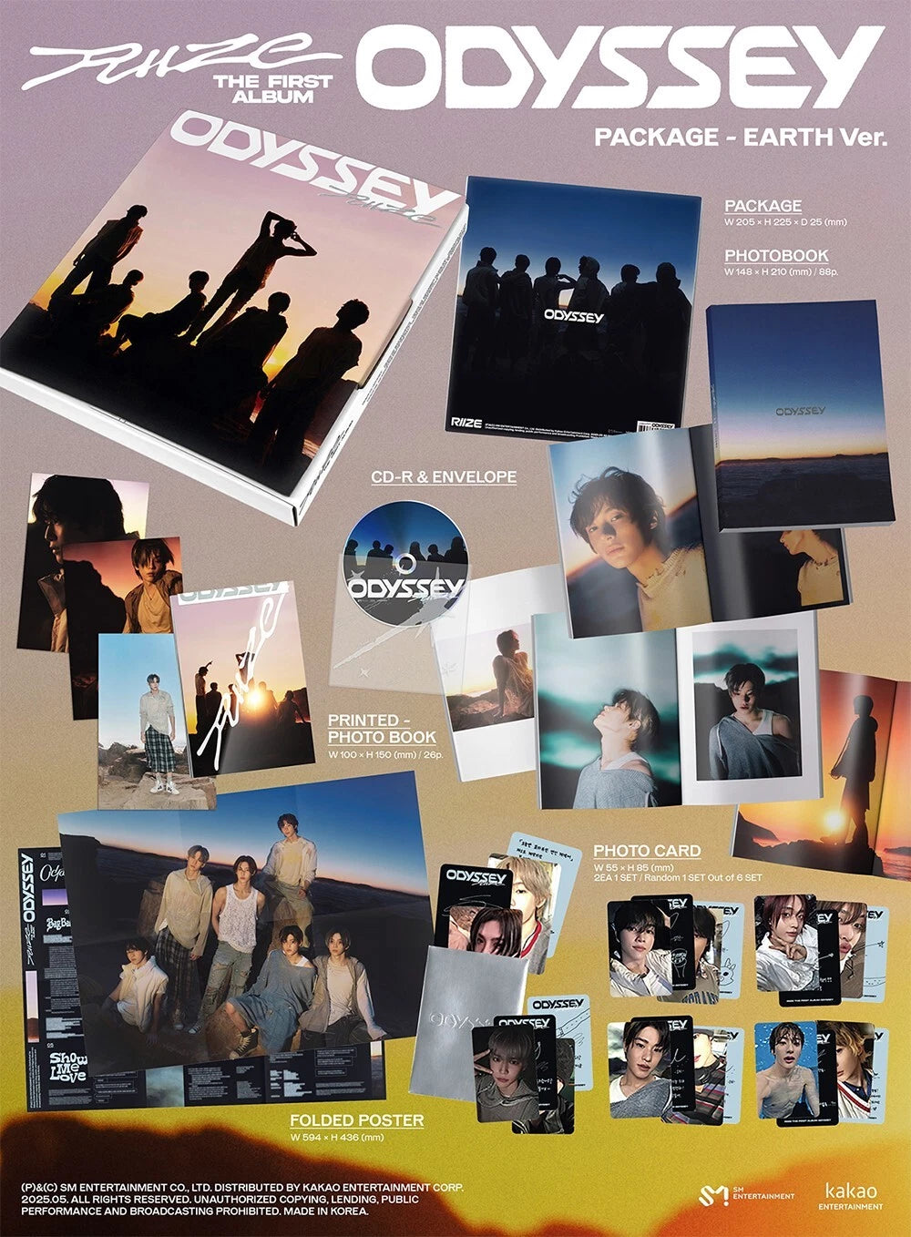 RIIZE - ODYSSEY (1st Album) PACKAGE