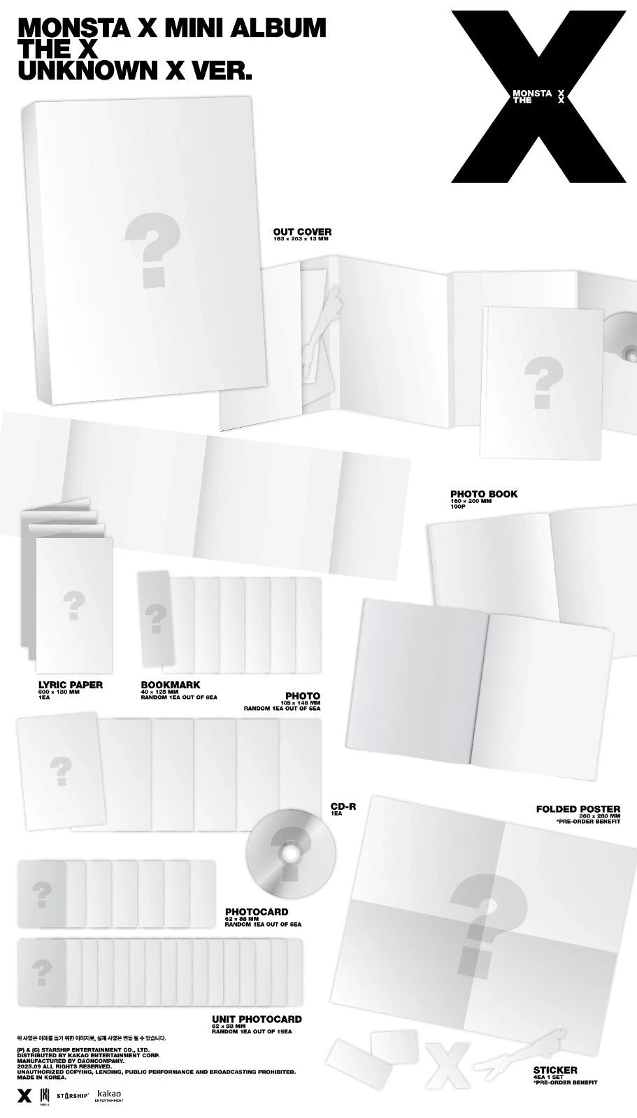 MONSTA X - THE X (13th Mini Album)