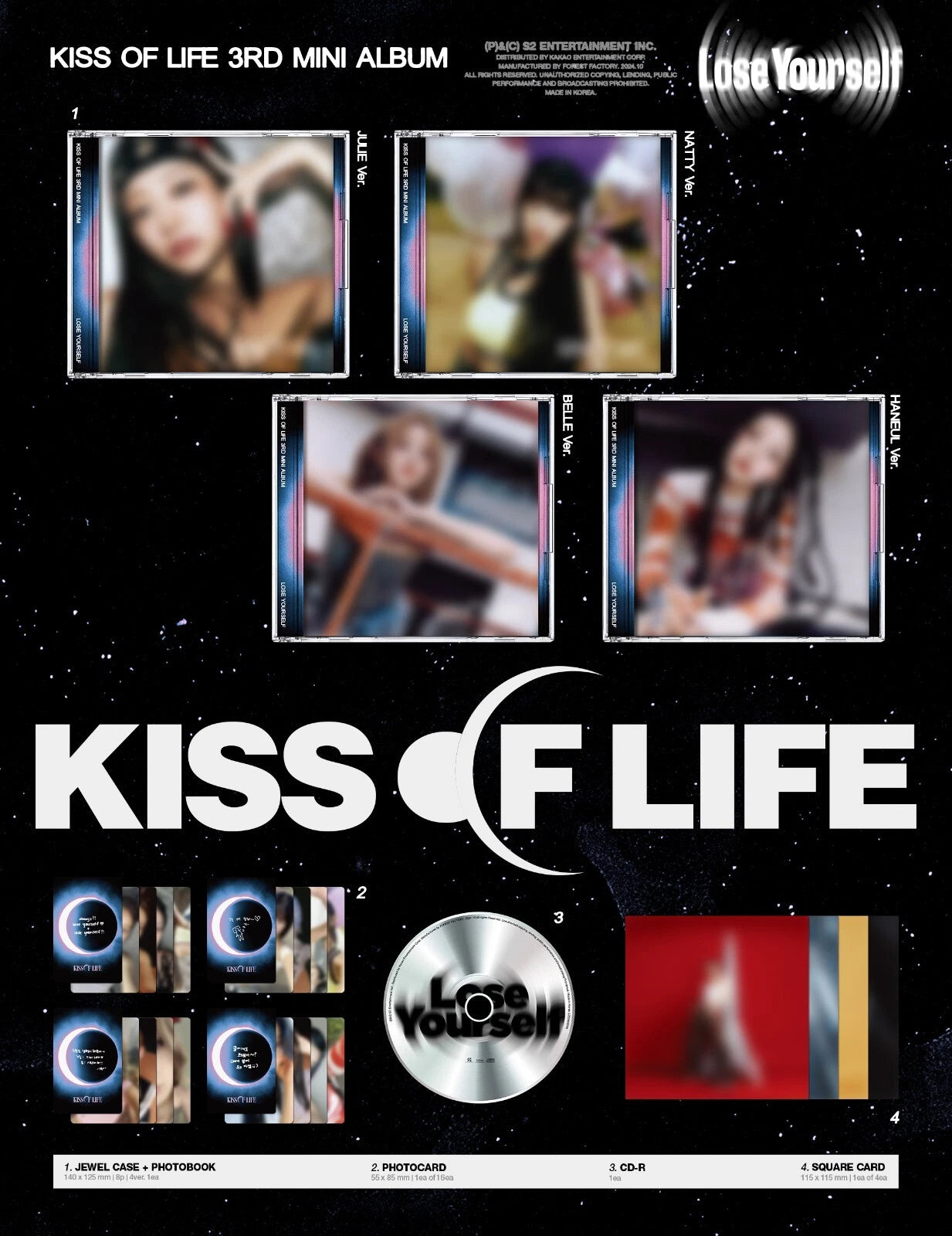 KISS OF LIFE - LOSE YOURSELF (3rd Mini Album) JEWEL CASE Version
