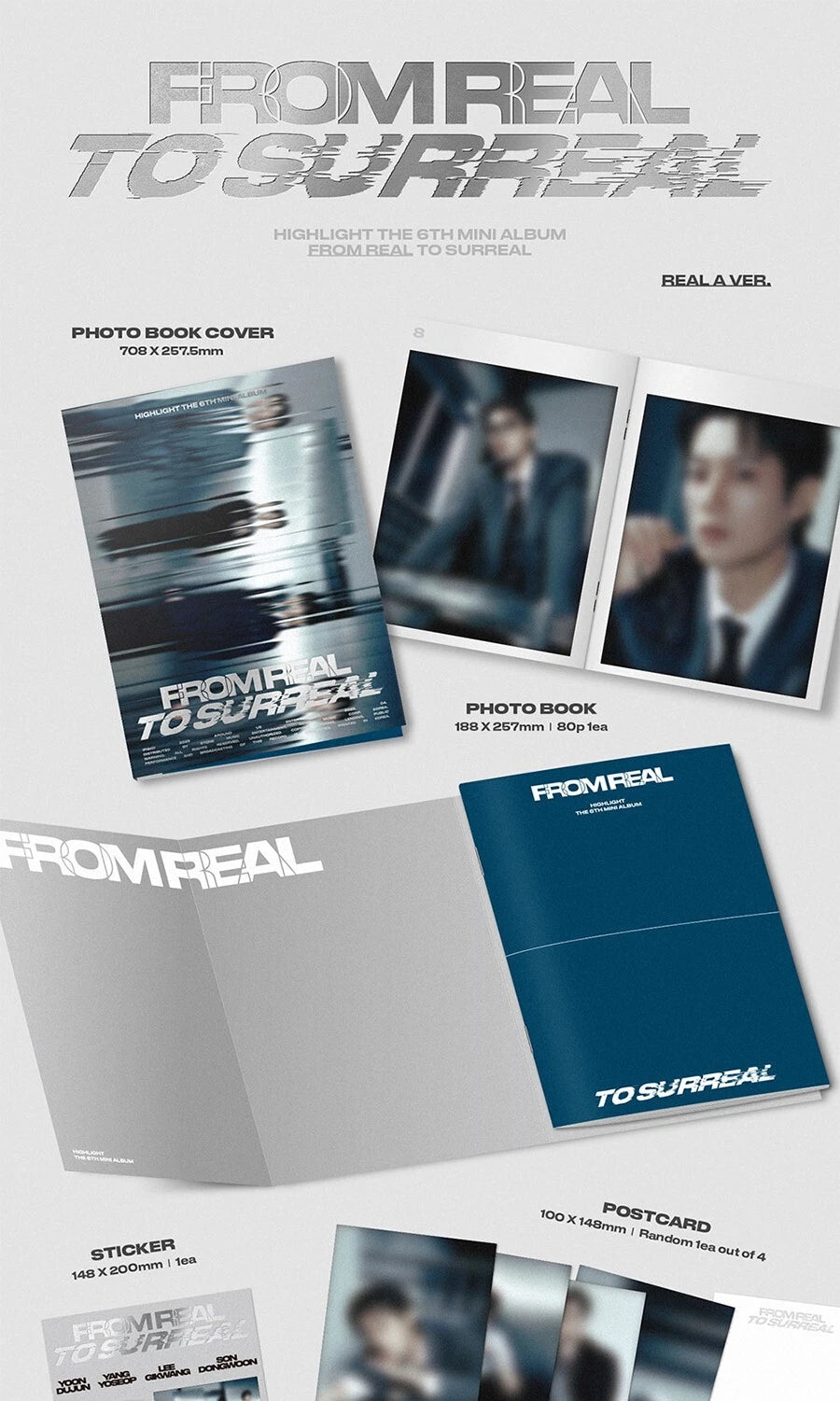 HIGHLIGHT - FROM REAL TO SURREAL (6th Mini Album) PHOTOBOOK