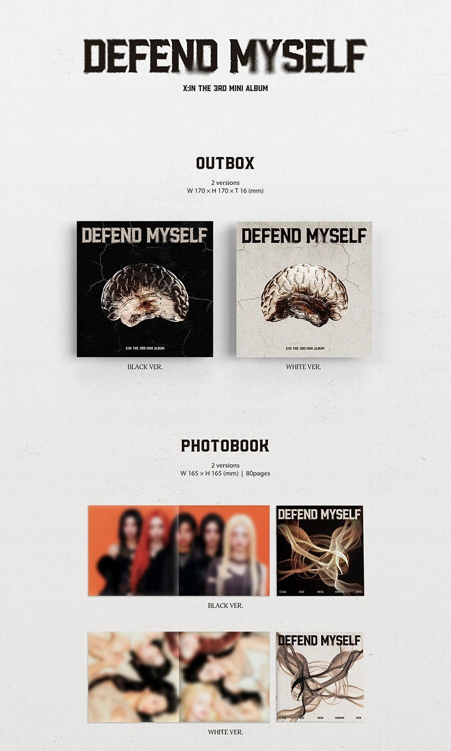 X:IN - DEFEND MYSELF (3rd Mini Album) PHOTOBOOK PLATFORM