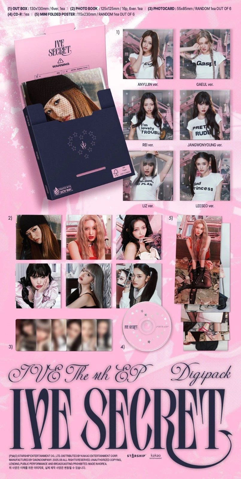 IVE - IVE SECRET (4th Mini Album) DIGIPACK