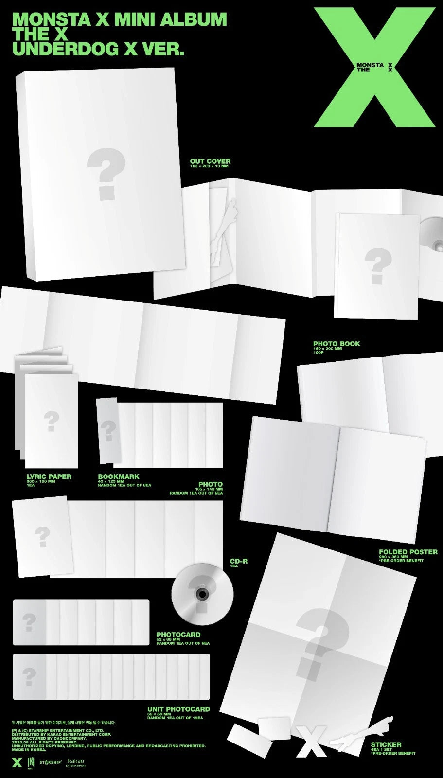 MONSTA X - THE X (13th Mini Album)