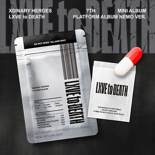 [PRE-ORDEN] XDINARY HEROES - LXVE TO DEATH (7th Mini Album) PLATFORM ALBUM NEMO