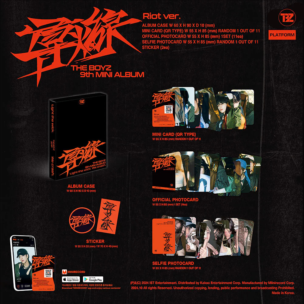 THE BOYZ - TRIGGER / 導火線 (도화선) (9th Mini Album) PLATFORM