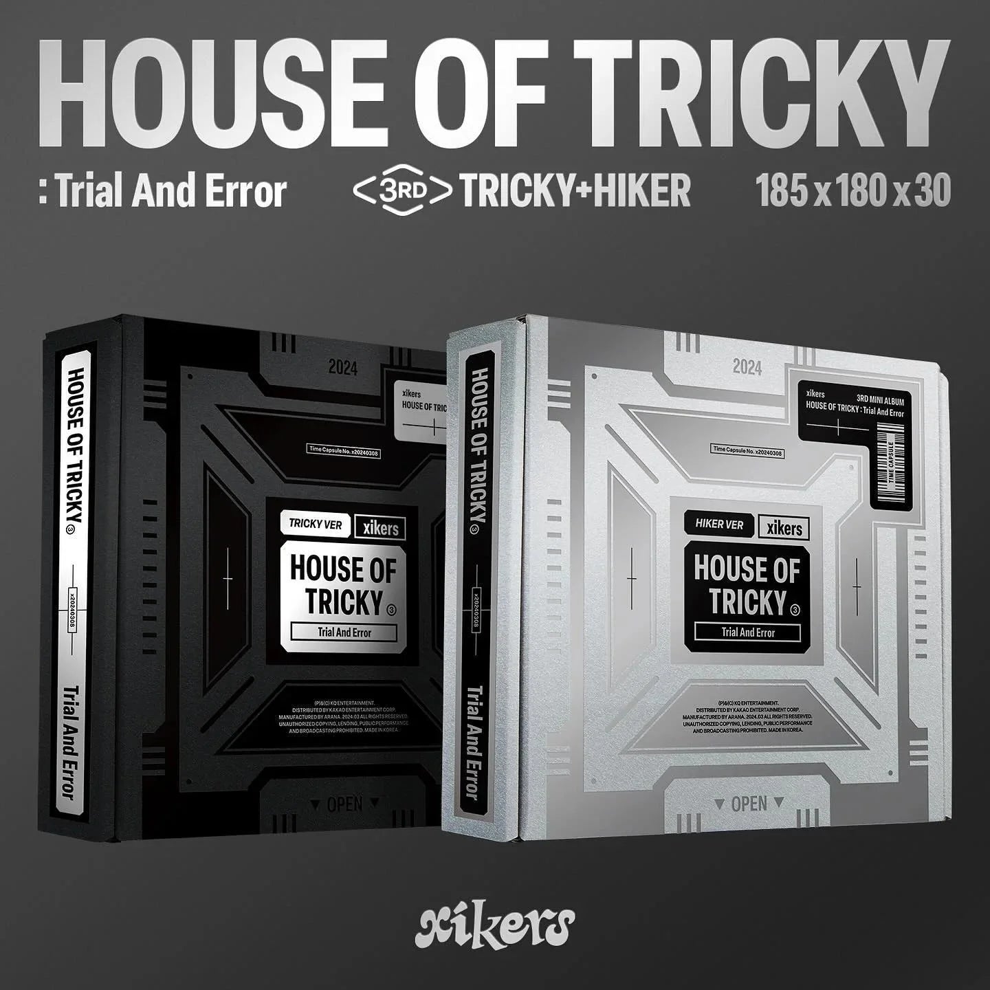 XIKERS - HOUSE OF TRICKY : TRIAL AND ERROR (3rd Mini Album)