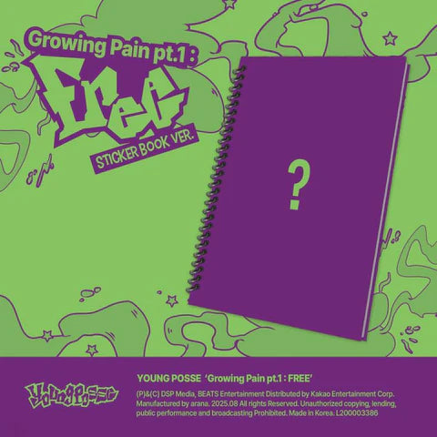YOUNG POSSE - GROWING PAIN PT.1 : FREE STICKER BOOK